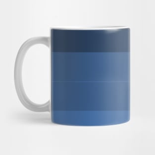 Blue Tones Stripes Mug